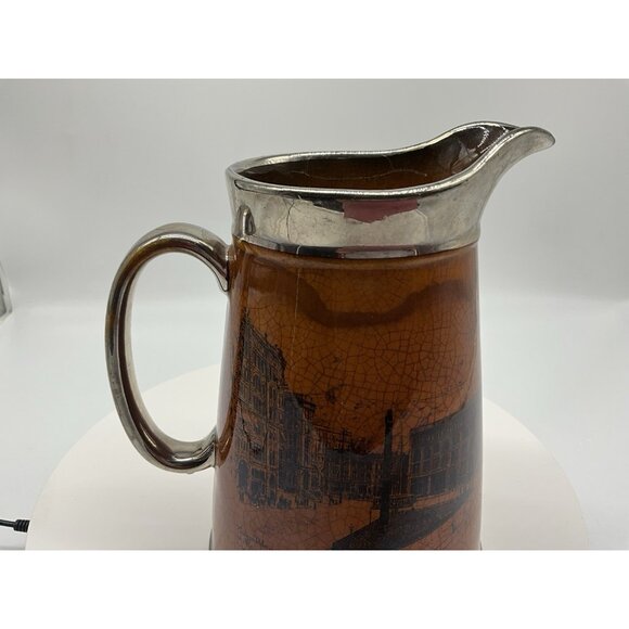 Ridgeway Pottery Pitcher Made for the Bon Mache in Seattle Unique NW Collectible - Picture 9 of 14